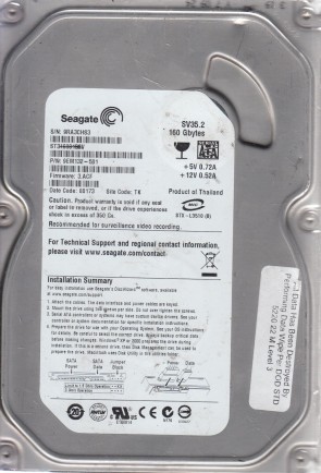 ST3160815SV Seagate 160GB SATA 3.5 Inch Hard Drive