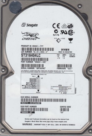 ST318404LC Seagate 18GB SCSI 3.5 Inch Hard Drive