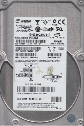 ST318406LC Seagate 18GB SCSI 3.5 Inch Hard Drive
