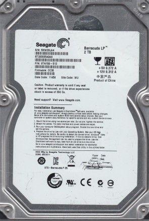 ST32000542AS Seagate 2TB SATA 3.5 Inch Hard Drive