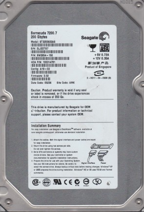 SeagateST3200822AS200 GBSATA3.5