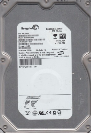 ST3200826A Seagate 200GB IDE 3.5 Inch Hard Drive
