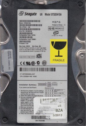 ST320410A Seagate 20GB IDE 3.5 Inch Hard Drive