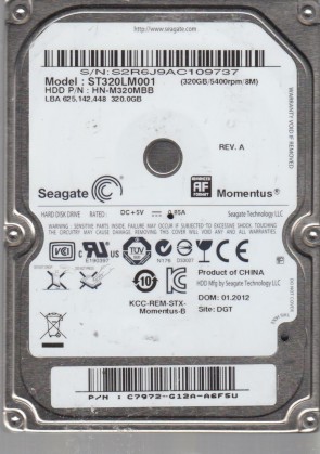 SeagateST320LM001320 GBSATA2.5