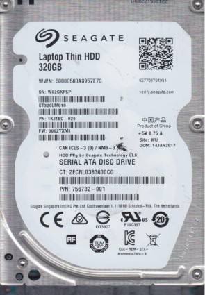 ST320LM010 Seagate 320GB SATA 2.5 Inch Hard Drive
