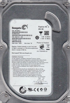 ST3250412CS Seagate 250GB SATA 3.5 Inch Hard Drive