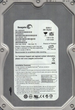 SeagateST3250820AV250 GBIDE3.5