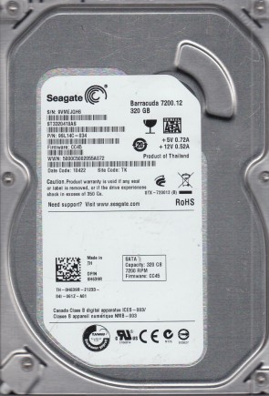 ST3320418AS Seagate 320GB SATA 3.5 Inch Hard Drive