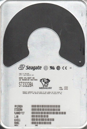 ST33220A Seagate 3.2GB IDE 3.5 Inch Hard Drive