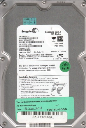 SeagateST3360832A360 GBIDE3.5