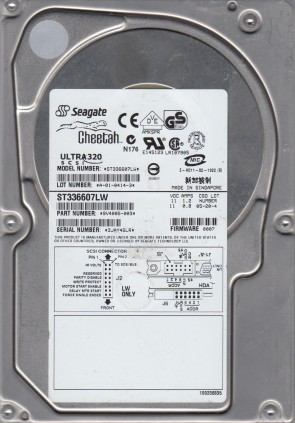 ST336607LW Seagate 36.7GB SCSI 3.5 Inch Hard Drive