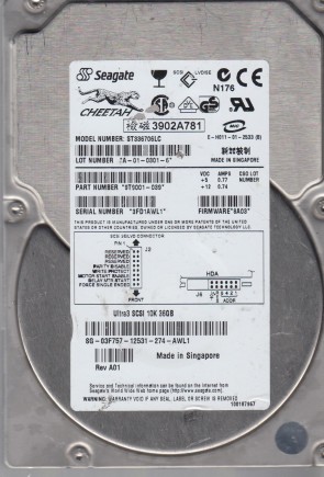 ST336706LC Seagate 36.7GB SCSI 3.5 Inch Hard Drive