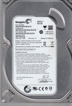 ST3500411SV Seagate 500GB SATA 3.5 Inch Hard Drive