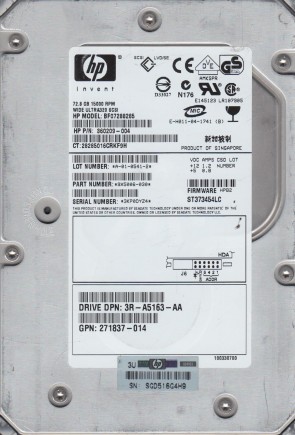 ST373454LC Seagate 73.4GB SCSI 3.5 Inch Hard Drive