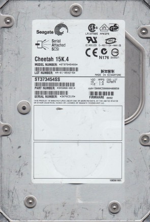 ST373454SS Seagate 73.4GB SAS 3.5 Inch Hard Drive