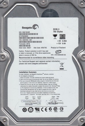 SeagateST3750330SV750 GBSATA3.5