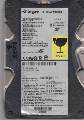 ST380020A Seagate 80GB IDE 3.5 Inch Hard Drive