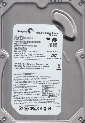SeagateST3802110ACE80 GBIDE3.5