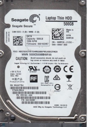 ST500LM024 Seagate 500GB SATA 2.5 Inch Hard Drive