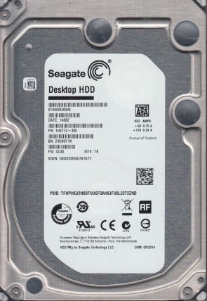 ST6000DX000 Seagate 6TB SATA 3.5 Inch Hard Drive
