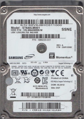 SeagateST640LM001640 GBSATA2.5