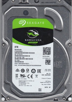 ST8000DM004 Seagate 8TB SATA 3.5 Inch Hard Drive