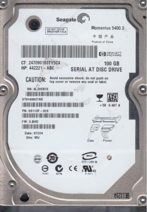 ST9100827AS Seagate 100GB SATA 2.5 Inch Hard Drive
