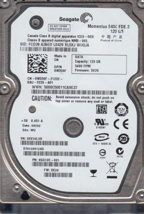 Seagate ST9120312AS