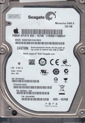 SeagateST9250315ASG250 GBSATA2.5