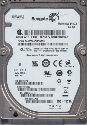 SeagateST9320325ASG320 GBSATA2.5