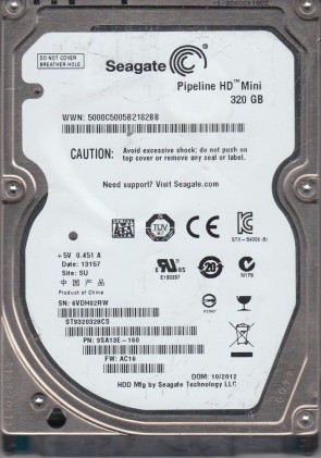ST9320328CS Seagate 320GB SATA 2.5 Inch Hard Drive
