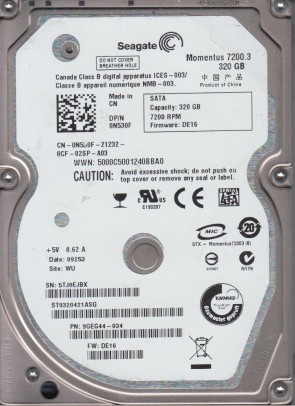 SeagateST9320421ASG320 GBSATA2.5