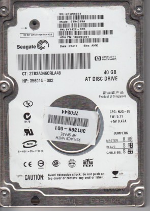 ST94019A Seagate 40GB IDE 2.5 Inch Hard Drive
