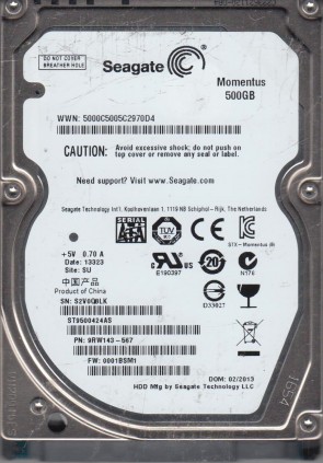 ST9500424AS Seagate 500GB SATA 2.5 Inch Hard Drive