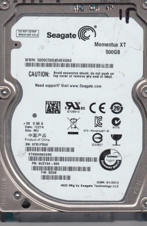ST95005620AS Seagate 500GB SATA 2.5 Inch Hard Drive