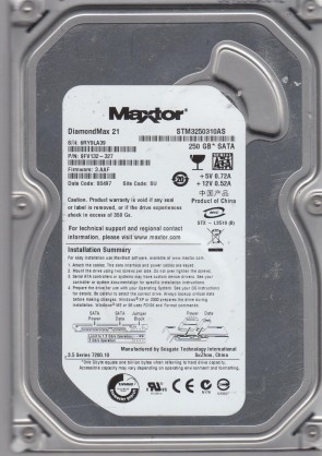 MaxtorSTM3250310AS250 GBSATA3.5