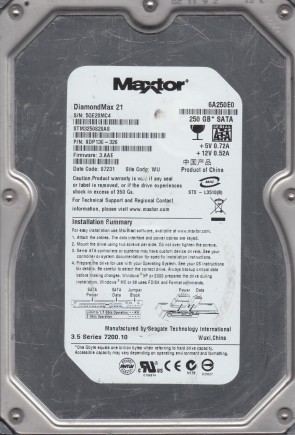 MaxtorSTM3250820AS250 GBSATA3.5