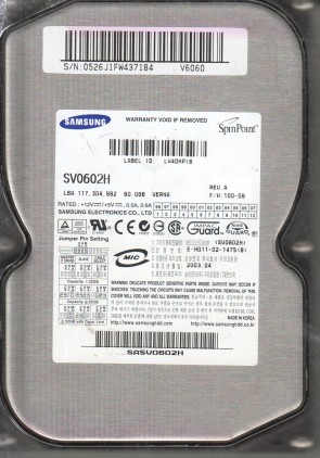 SamsungSV0602H60 GBIDE3.5