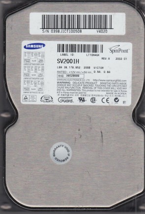 SV2001H Samsung 20GB IDE 3.5 Inch Hard Drive