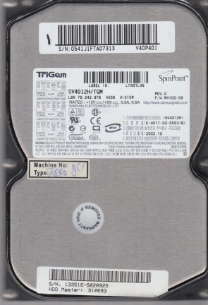 SV4012H Samsung 40GB IDE 3.5 Inch Hard Drive