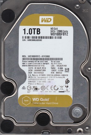 WD1005FBYZ Western Digital 1TB SATA 3.5 Inch Hard Drive