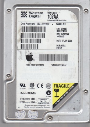 WD102AA Western Digital 10.2GB IDE 3.5 Inch Hard Drive