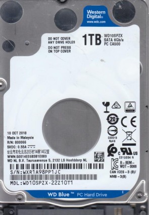 WD10SPZX Western Digital 1TB SATA 2.5 Inch Hard Drive