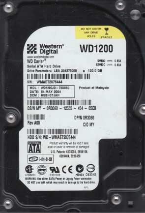 WD1200JD Western Digital 120GB SATA 3.5 Inch Hard Drive