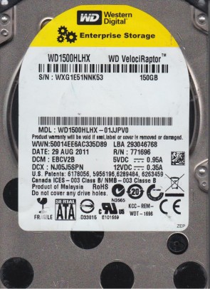 WD1500HLHX Western Digital 150GB SATA 2.5 Inch Hard Drive