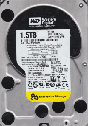Western DigitalWD1503FYYS1500 GBSATA3.5