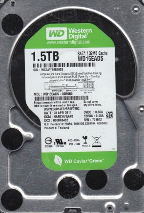 Western Digital WD15EADS - HDD FAQs