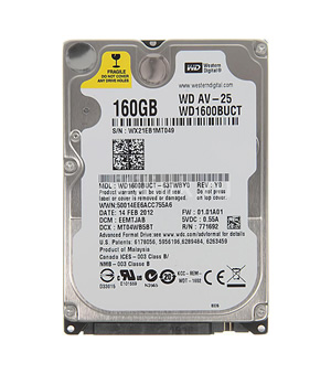 Western DigitalWD1600BUCT160 GBSATA2.5