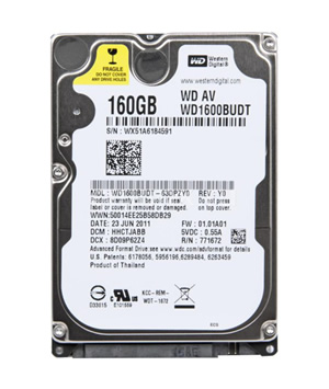 Western DigitalWD1600BUDT160 GBSATA2.5