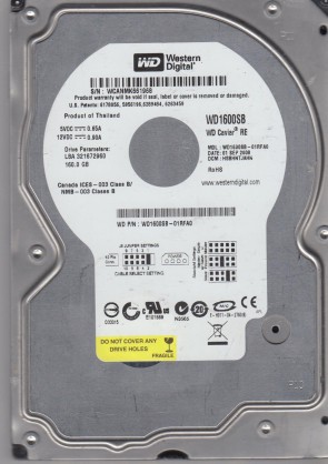 WD1600SB Western Digital 160GB IDE 3.5 Inch Hard Drive